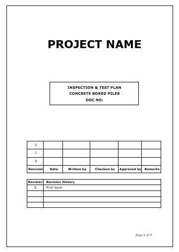 CONCRETE BORED PILES