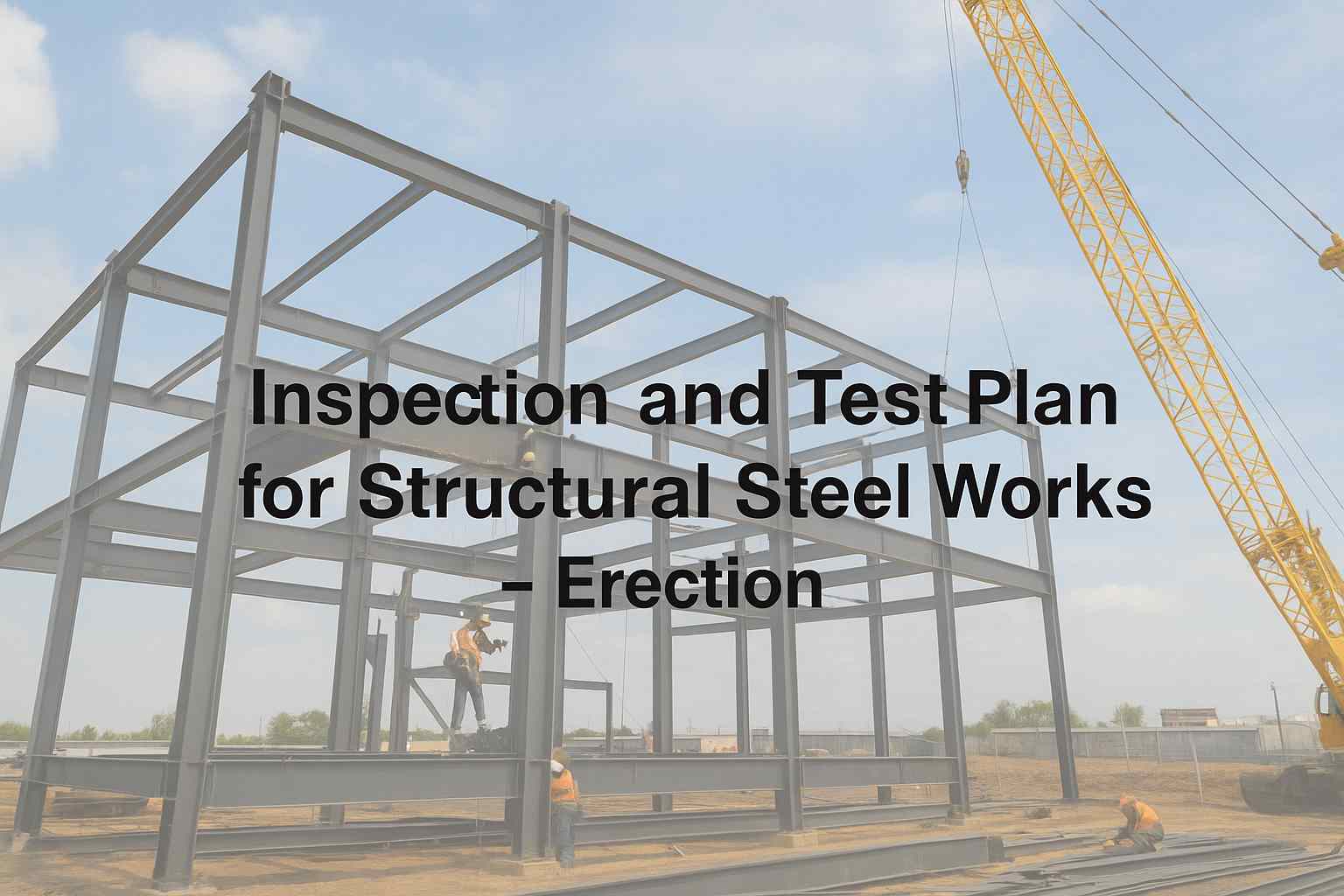 ITP – Inspection and Test Plan for Structural Steel Works – Erection