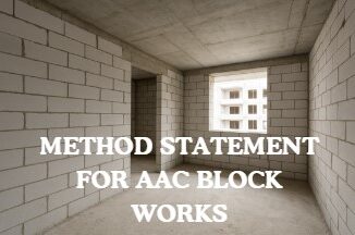 Unfinished room inside a building under construction with AAC block walls, concrete floor, and ceiling.