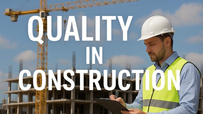 Quality in construction site inspection