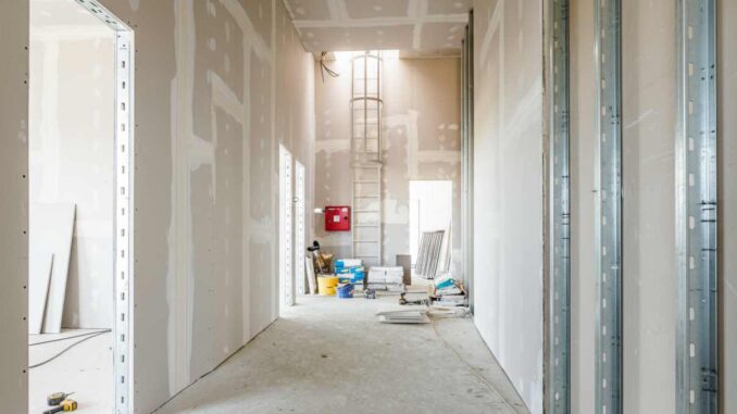 drywall installation phase