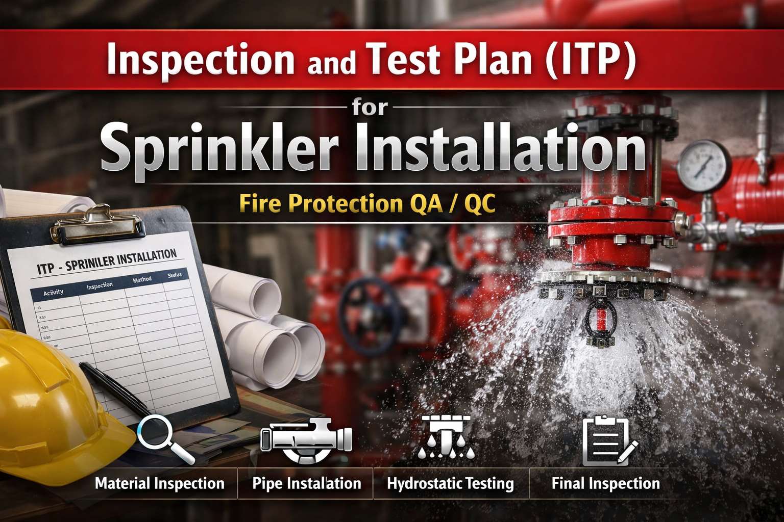 Inspection and Test Plan for Sprinkler Installation – Fire Fighting